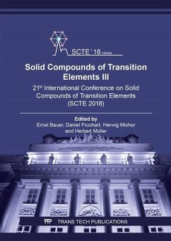 Cover Solid Compounds of Transition Elements III (eBook, PDF)