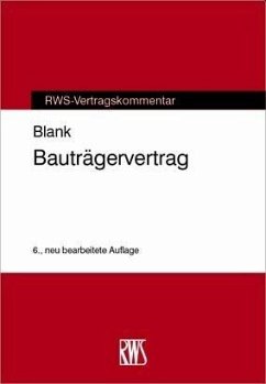 Bauträgervertrag (eBook, ePUB) - Blank, Manfred