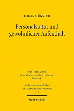 Personalstatut und gewöhnlicher Aufenthalt (eBook, PDF) - Münster, Lukas
