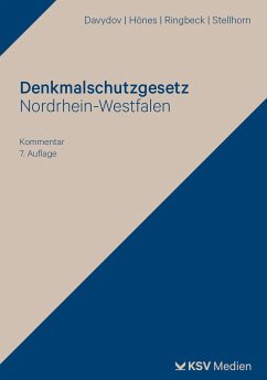 Denkmalschutzgesetz Nordrhein-Westfalen - Davydov, Dimitrij;Hönes, Ernst R;Ringbeck, Birgitta