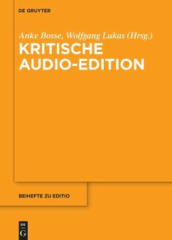 Cover Kritische Audio-Edition