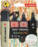 Textmarker - STABILO BOSS ORIGINAL NatureCOLORS - 4er Pack - schlammgrün, siena, umbra, schwarz Textmarker - STABILO BOSS ORIGINAL NatureCOLORS - 4er Pack - schlammgrün, siena, umbra, schwarz