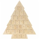 Adventskalender "Tanne" aus Holz mit 24 Schubladen, FSC 100%