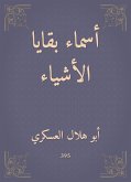 أسماء بقايا الأشياء (eBook, ePUB)