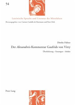 Der «Alexandreis»-Kommentar Gaufrids von Vitry (eBook, ePUB) - Dorthe Fuhrer, Fuhrer