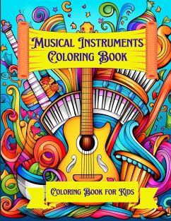 Musical Instruments Coloring Book