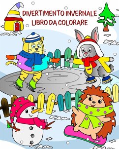 Cover Divertimento Invernale Libro da Colorare