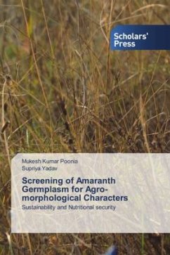 Screening of Amaranth Germplasm for Agro-morphological Characters - Poonia, Mukesh Kumar;Yadav, Supriya
