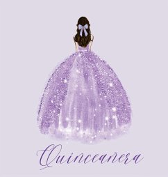Quinceanera Guest Book with purple dress (hardback) - Bell, Lulu And