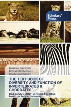 Cover THE TEXT BOOK OF DIVERSITY AND FUNCTION OF INVERTEBRATES & CHORDATES