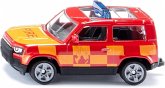 SIKU 1568 - Land Rover Defender Feuerwehr, Spielzeug-Auto, Metall/Kunststoff, Rot/Gelb, Anhängerkupplung SIKU 1568 - Land Rover Defender Feuerwehr, Spielzeug-Auto, Metall/Kunststoff, Rot/Gelb, Anhängerkupplung