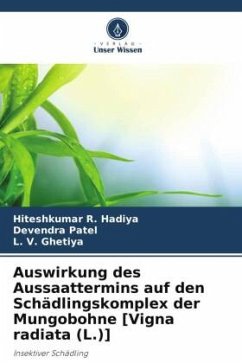 Auswirkung des Aussaattermins auf den Schädlingskomplex der Mungobohne [Vigna radiata (L.)] - Hadiya, Hiteshkumar R.;Patel, Devendra;Ghetiya, L. V.