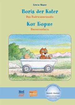 Boris der Kater - Das Badewannenauto. Deutsch-Russisch - Moser, Erwin