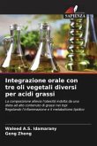 Integrazione orale con tre oli vegetali diversi per acidi grassi