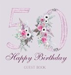 Happy 50th birthday guest book (hardback)