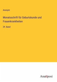Cover Monatsschrift für Geburtskunde und Frauenkrankheiten