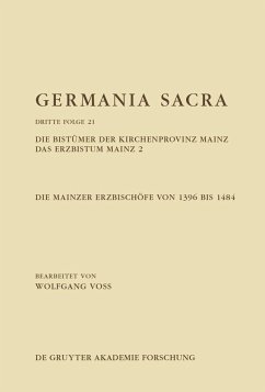 Cover Die Bistümer der Kirchenprovinz Mainz. Das Erzbistum Mainz 2: Die Mainzer Erzbischöfe von 1396 bis 1484 (eBook, PDF)