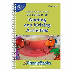 Phonic Books Dandelion Readers Reading and Writing Activities Set 2 Units 11-20 Twin Chimps (Two Letter Spellings Sh, Ch, Th, Ng, Qu, Wh, -Ed, -Ing, -Le) - Phonic Books