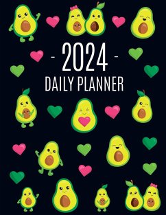 Avocado Daily Planner 2024 - Press, Happy Oak Tree