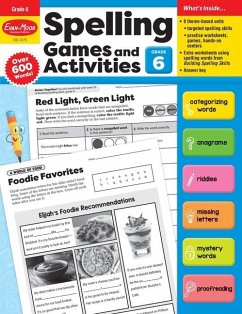Spelling Games and Activities, Grade 6 Teacher Resource - Evan-Moor Educational Publishers