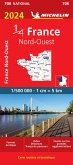 Northwestern France 2024 - Michelin National Map 706