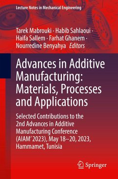 Advances in Additive Manufacturing: Materials, Processes and Applications