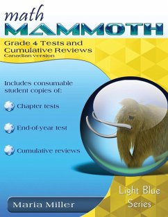 Cover Math Mammoth Grade 4 Tests and Cumulative Reviews, Canadian Version