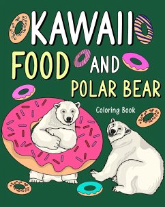 Kawaii Food and Polar Bear Coloring Book - Paperland