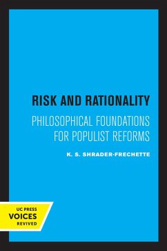 Risk and Rationality (eBook, ePUB) - Shrader-Frechette, K. S.