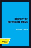 A Handlist of Rhetorical Terms (eBook, ePUB)