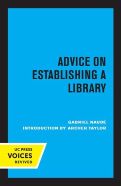 Cover Advice on Establishing a Library (eBook, ePUB)