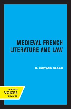 Medieval French Literature and Law (eBook, ePUB) - Bloch, R. Howard