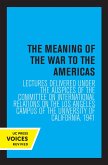 The Meaning of the War to the Americas (eBook, ePUB)