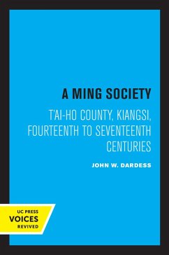 A Ming Society (eBook, ePUB) - Dardess, John W.