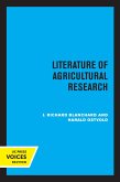 Literature of Agricultural Research (eBook, ePUB)