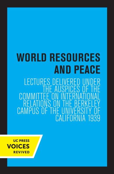 World Resources and Peace (eBook, ePUB) World Resources and Peace (eBook, ePUB)