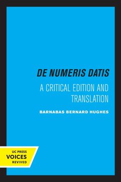 Cover Jordanus de Nemore, de Numeris Datis (eBook, ePUB)