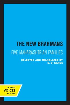 The New Brahmans (eBook, ePUB) - Karve, D. D.