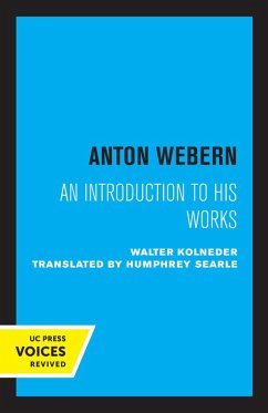 Anton Webern (eBook, ePUB) - Kolneder, Walter