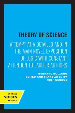 Theory of Science (eBook, ePUB) - Bolzano, Bernard
