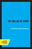 The Ballad as Song (eBook, ePUB)