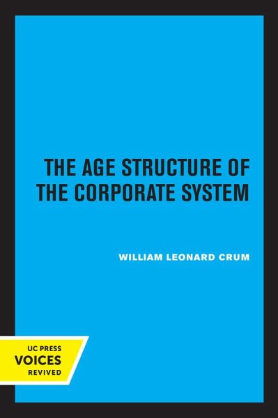 The Age Structure of the Corporate System (eBook, ePUB)