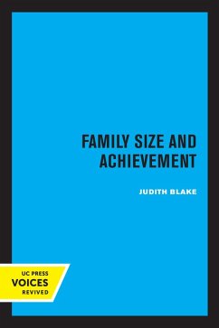Cover Family Size and Achievement (eBook, ePUB)