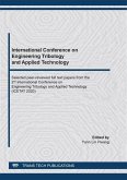 International Conference on Engineering Tribology and Applied Technology (eBook, PDF)