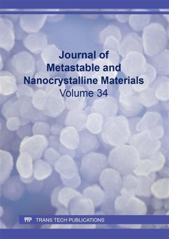 Journal of Metastable and Nanocrystalline Materials Vol. 34 (eBook, PDF)