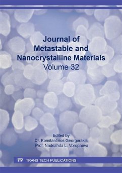 Cover Journal of Metastable and Nanocrystalline Materials Vol. 32 (eBook, PDF)