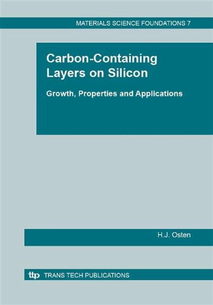 Carbon-Containing Layers on Silicon (eBook, PDF)