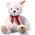 Steiff 113833 - Soft Cuddly Friends, Teddybär Jimmy Love, weiß, 30cm