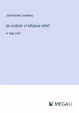 An analysis of religious belief