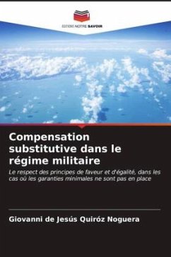 Compensation substitutive dans le régime militaire - Quiróz Noguera, Giovanni de Jesús